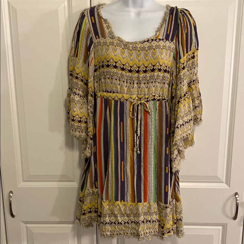 Freeway Yellow and Purple Tunic Top or Dress
